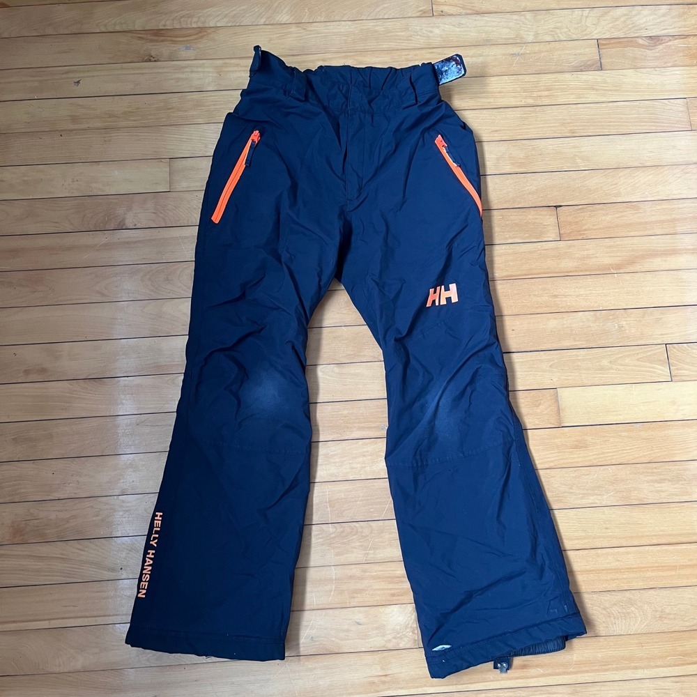 Helly Hansen 176/16 Navy Blue Orange Insulated Ski Snowboard Pants